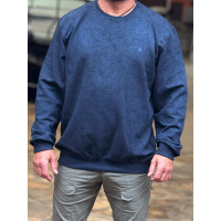 Свитшот мужской Gaballi большой размер 6XL–9XL жаккард плотный мягкий Турция,7XL, Темно-синий