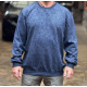 Свитшот мужской Gaballi большой размер 6XL–9XL жаккард плотный мягкий Турция,8XL, Синий