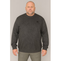 Свитшот мужской Gaballi большой размер 6XL–9XL жаккард плотный мягкий Турция,9XL, Серый