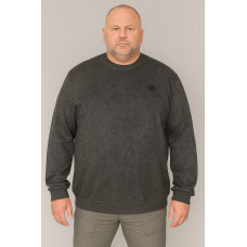 Свитшот мужской Gaballi большой размер 6XL–9XL жаккард плотный мягкий Турция,8XL, Серый