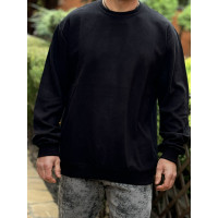 Свитшот мужской больших размеров T-Ring 7XL–10XL тёплый селаник микровелюр,8XL, Черный