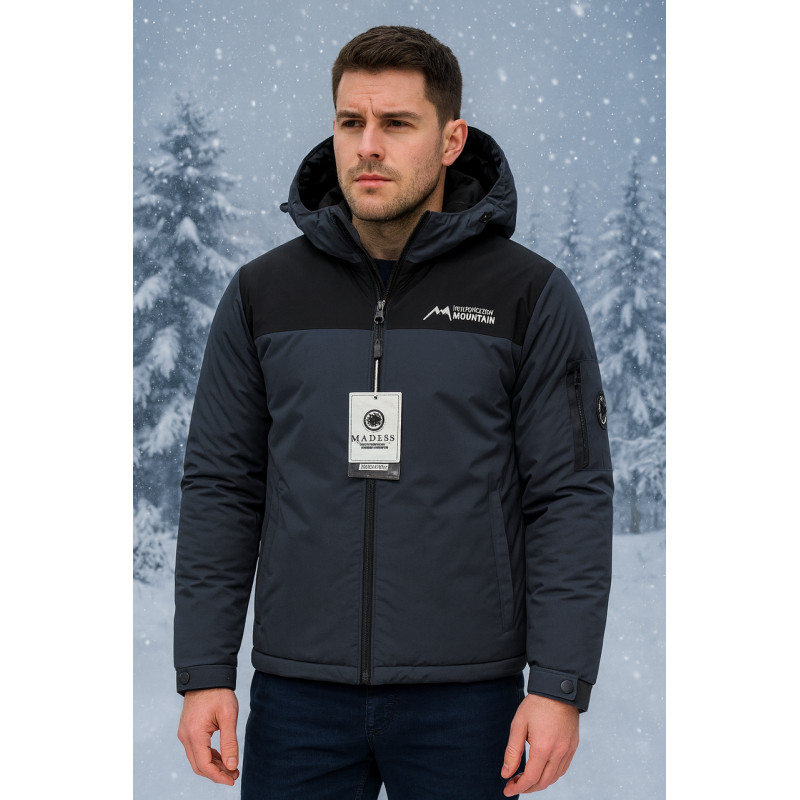 Зимова куртка M.A.D.I.S.S молодіжна коротка з холофайбером,Сірий,M