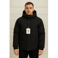 Чоловіча зимова куртка M.A.D.I.S.S коротка молодіжна, холофайбер,Чорний XXL