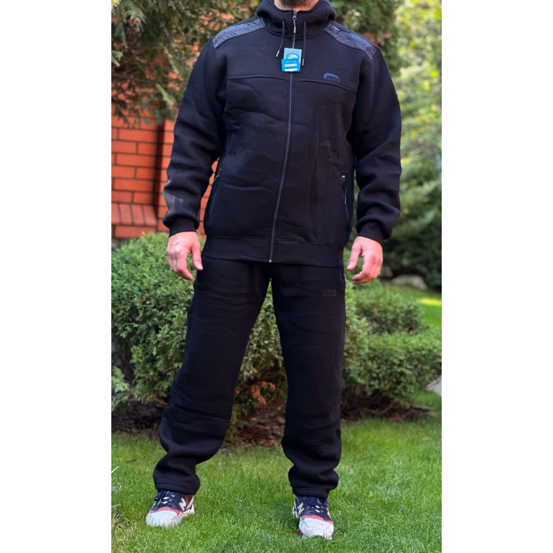 Костюм спортивный мужской Cramp теплый с флисом внутри, прямой без манжета, Турция,M, Темно-синий