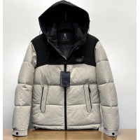 Куртка зимняя мужская Panda молодёжная | Размеры S–XXL | Лёгкая тёплая холлофайбер | Свободный крой,Бежевый,L