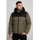 Куртка зимняя мужская Panda молодёжная | Размеры S–XXL | Лёгкая тёплая холлофайбер | Свободный крой,Оливковый,XXL
