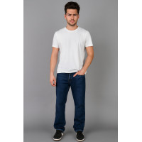 Джинсы мужские зимние BaronJNS с флисом, теплые, прямые, Турция, размеры M–4XL,36  Темно-синий