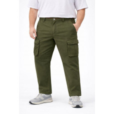 Брюки карго Forex мужские теплые, коттоновые с флисом, зимние, 34  Хаки