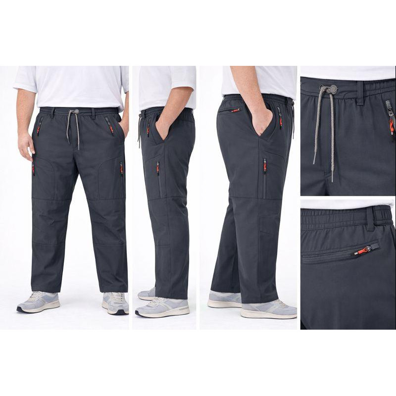 Штани чоловічі Iteno Softshell утеплені на флісі, водовідштовхувальні, 4XL, Темно-сірий