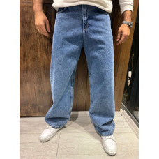 Джинсы мужские John Lucca багги широкие 100% хлопок Турция уличный стиль,32  Синий