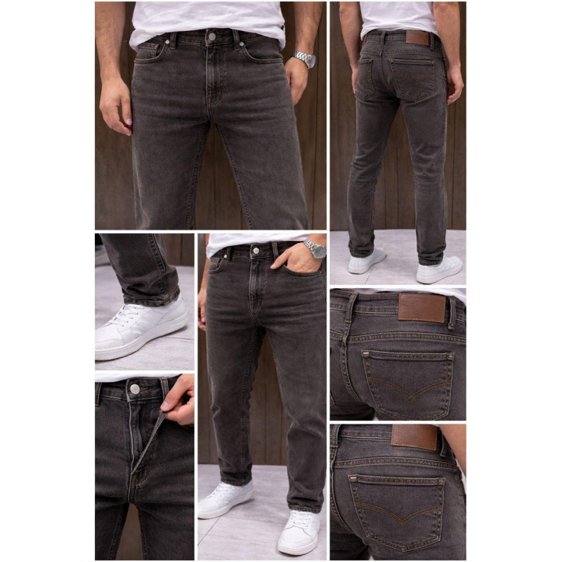 Джинсы мужские Franco Lucci зауженные Турция всесезонные, 36  Хаки