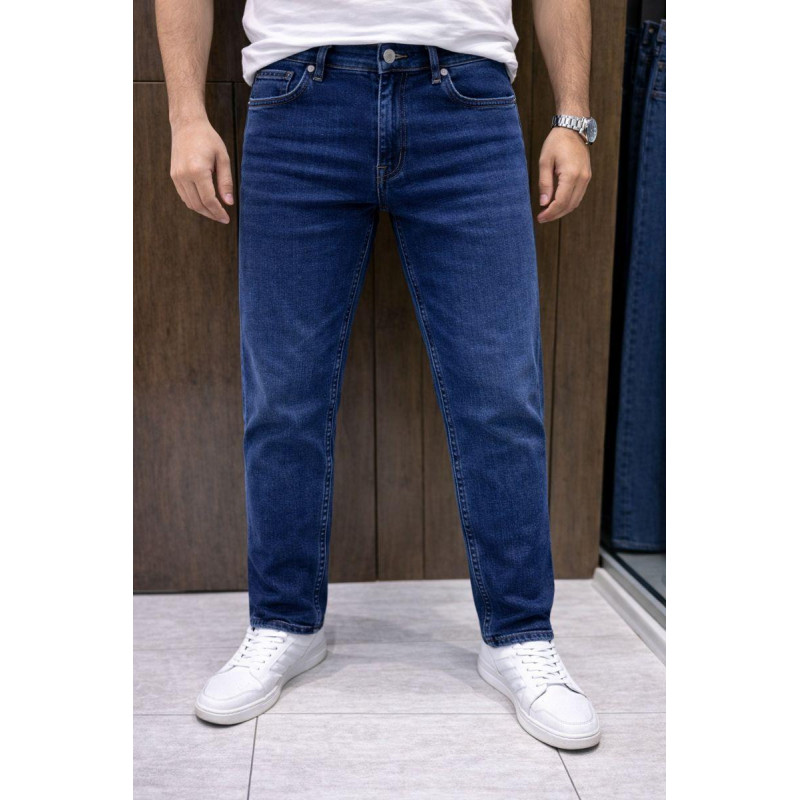 Джинсы мужские Franco Lucci зауженные Турция всесезонные, 32  Голубой винтажный