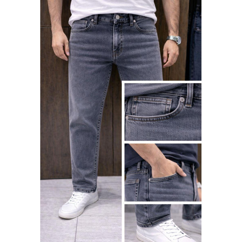 Джинсы мужские Franco Lucci зауженные Турция всесезонные, 32  Серый