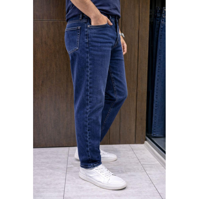 Джинсы мужские Franco Lucci зауженные Турция всесезонные, 38  Синий