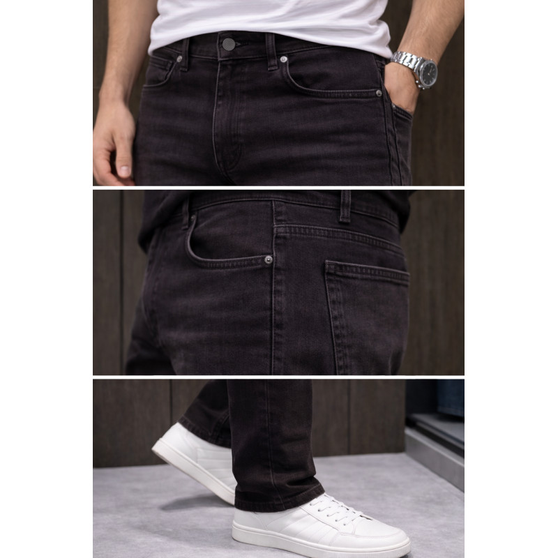 Джинсы мужские Franco Lucci зауженные Турция всесезонные, 38  Темный шоколад