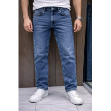 Джинсы мужские Franco Lucci зауженные Турция всесезонные, 30  Голубой винтажный