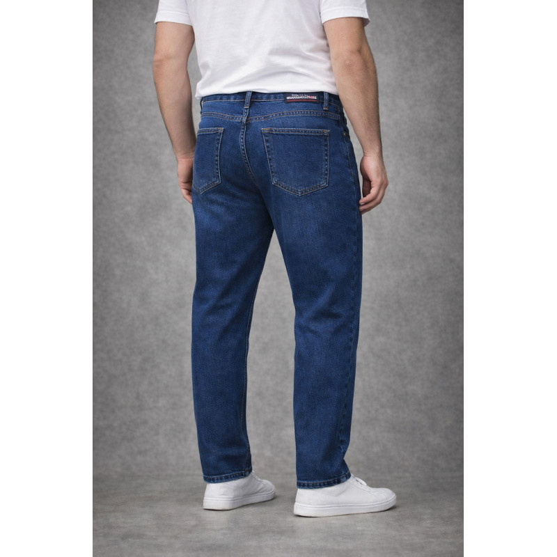 Джинсы мужские BaronJNS классические большие размеры синие прямые ,44  Синий