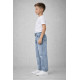 Джинсы для мальчика Happy House мом широкие скейтеры 8–15 лет ,Голубой ,134-140