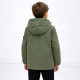 Куртка демисезонная двусторонняя для мальчика Happy House 2 в 1 с капюшоном водоотталкивающая 4-10 лет, 140, Оливковый