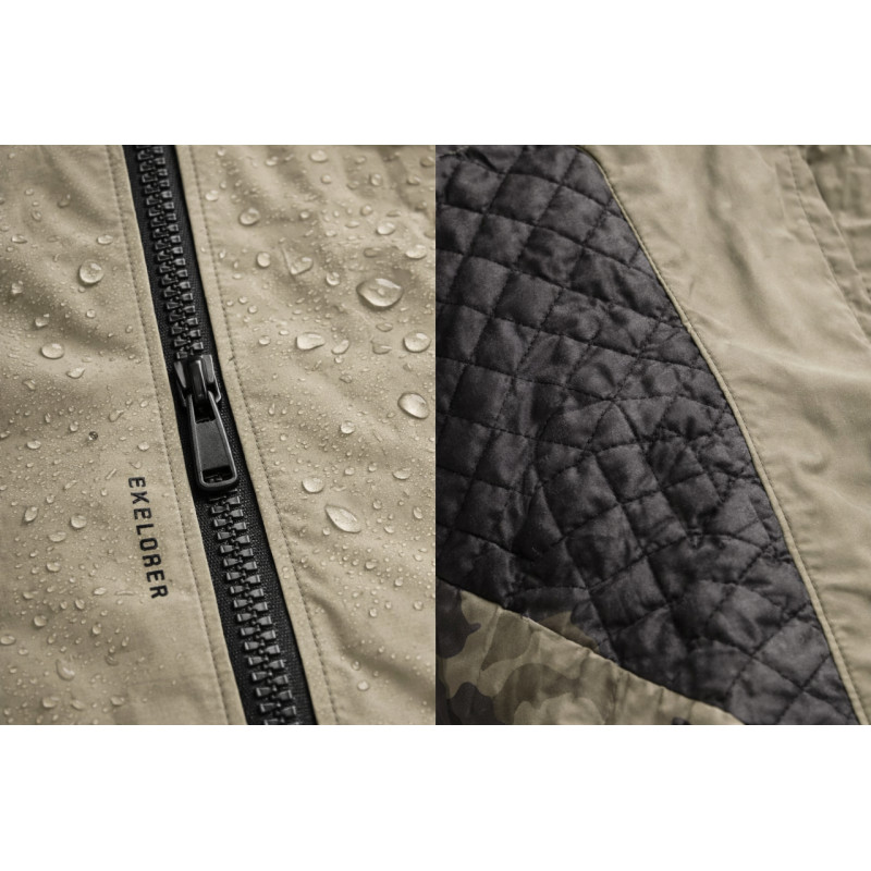 Куртка демисезонная для мальчика Happy House 5-14 лет  легкая куртка детская с капюшоном стеганая подкладка,Оливковый,  110-116