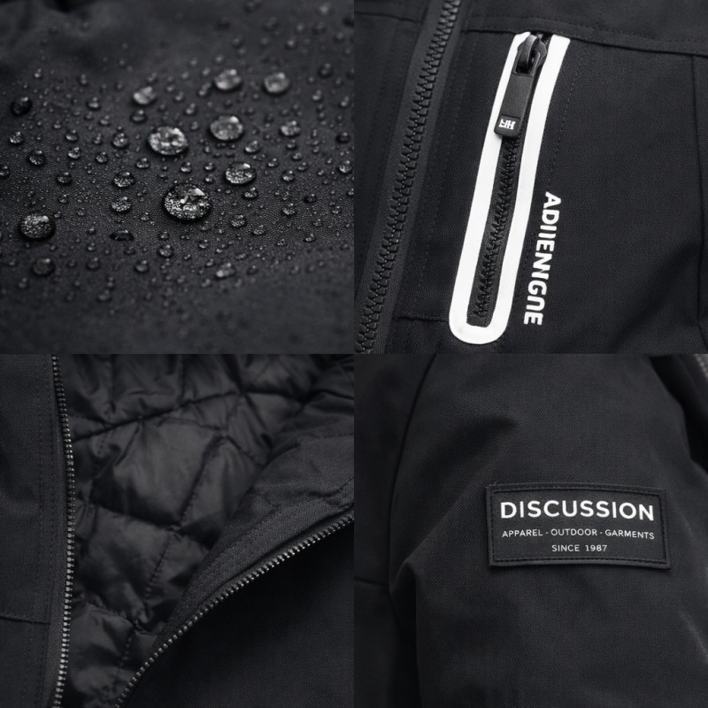 Куртка демисезонная для мальчика Happy House 5-14 лет  легкая куртка детская с капюшоном стеганая подкладка,Черный,  122-128