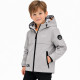 Куртка демисезонная двухсторонняя Happy House для мальчика 5-14 лет ветровка детская легкая водонепроницаемая с капюшоном,Серый,