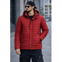 Куртка мужская SAZ демисезонная Турция 46–56 тонкая с отстежным капюшоном, Оранжевый, 4XL