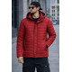 Куртка мужская SAZ демисезонная Турция 46–56 тонкая с отстежным капюшоном, Оранжевый, L