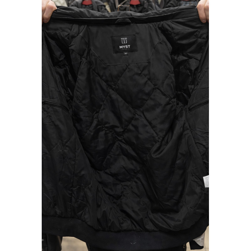 Куртка мужская Myst демисезонная короткая с капюшоном S-3XL,Черный, L