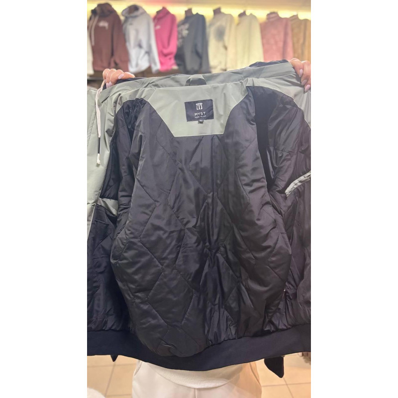 Куртка мужская Myst демисезонная короткая с капюшоном S-3XL,Хаки, M