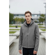 Куртка мужская Myst демисезонная короткая с капюшоном легкая весна осень S-3XL,Хаки, XXL