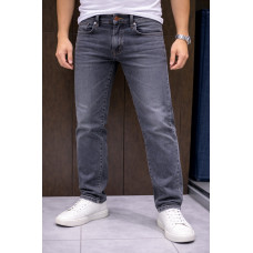 Джинсы мужские Franco Lucci большие размеры стрейч классические прямые  ,42   Графитовый винтаж