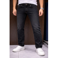 Джинсы мужские Franco Lucci большие размеры стрейч классические прямые  ,38  Графит