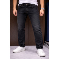 Джинсы мужские Franco Lucci большие размеры стрейч классические прямые  ,33  Графит