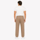 Брюки Lonn мужские ровные льняные большого размера летние с поясом на резинке,XXL, Бежевый