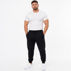 Брюки спортивные CRAMP мужские батал 6XL-10XL большого размера на манжетах,10XL, Черный