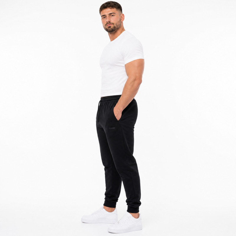 Брюки спортивные CRAMP мужские батал 6XL-10XL большого размера на манжетах,8XL, Черный