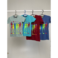 Футболка AMONG US для 2-7 лет краски, Размер детской одежды (по росту) 98, Цвета для пром Синий