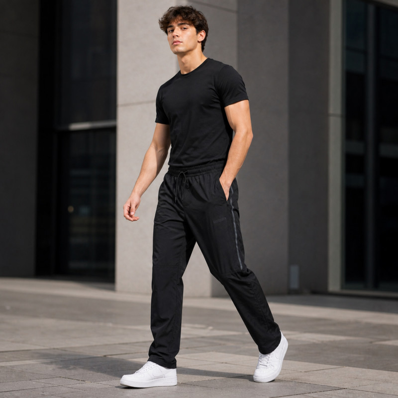 Спортивные штаны Piyera мужские ровные микрофибра M-XXXL легкие плащевка холодок с карманами на молнии,XXXL, Темно-синий