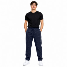 Спортивные штаны Piyera мужские ровные микрофибра M-XXXL легкие плащевка холодок с карманами на молнии,M, Темно-синий