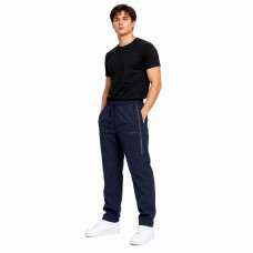 Спортивные штаны Piyera мужские ровные микрофибра M-XXXL легкие плащевка холодок с карманами на молнии,L, Темно-синий