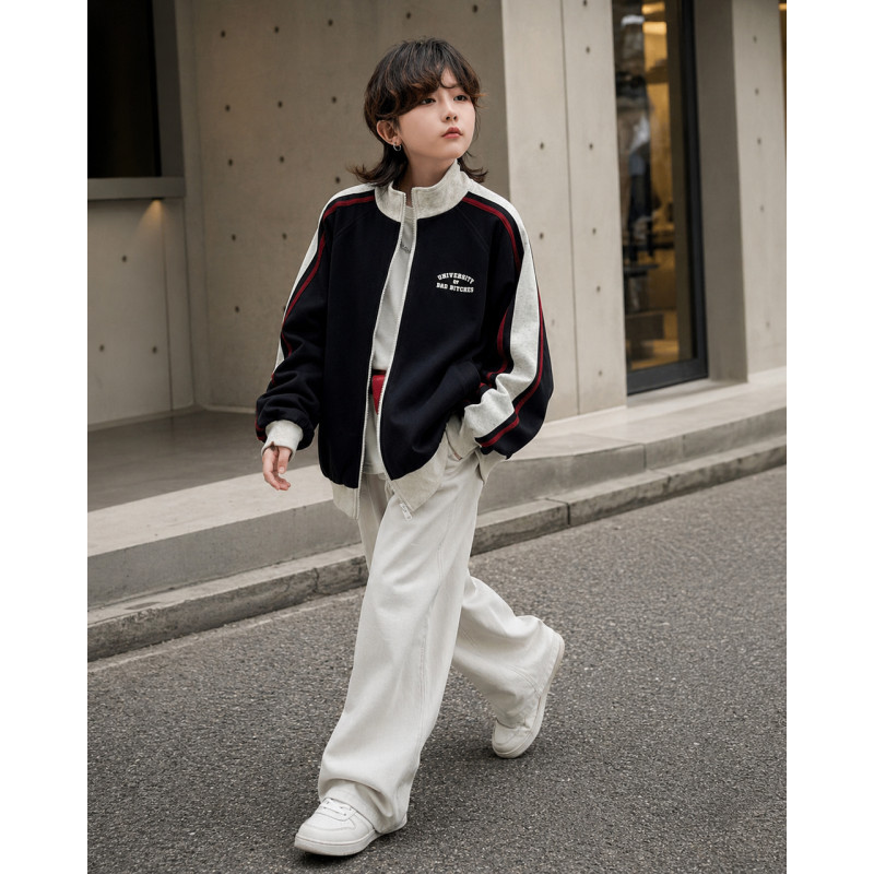 Зип худи KBYG оверсайз для подростка 9-13 лет на подкладке летняя кофта на молнии, Темно-синий,  140