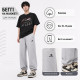 Штаны спортивные XIN.QD для мальчика 10-15 лет широкие багги джогеры с манжетом,Серый, 164