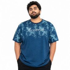 Футболка мужская Red Down большого размера 6XL-9XL хлопковая Турция для крупных мужчин,6XL,Изумрудный