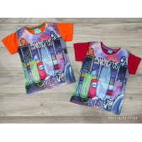 Футболка AMONG US 5-9 лет POLUS, 110, Красный