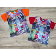 Футболка AMONG US 5-9 лет POLUS, 110, Красный