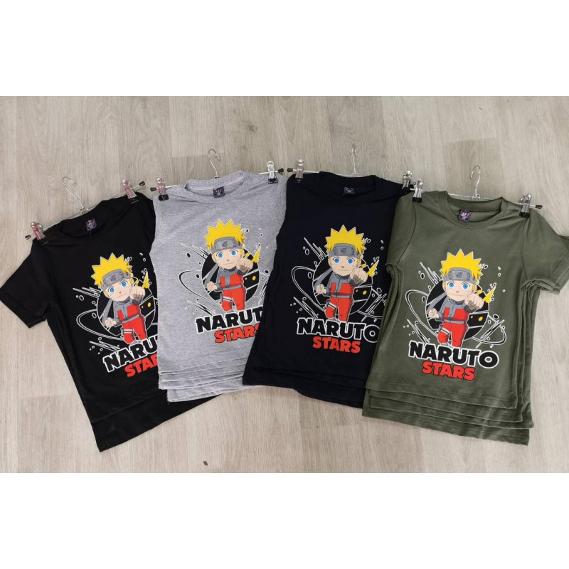 Футболка для мальчика 5-8 лет NARUTO, Размер детской одежды (по росту) 110, Цвета для пром Темно-синий