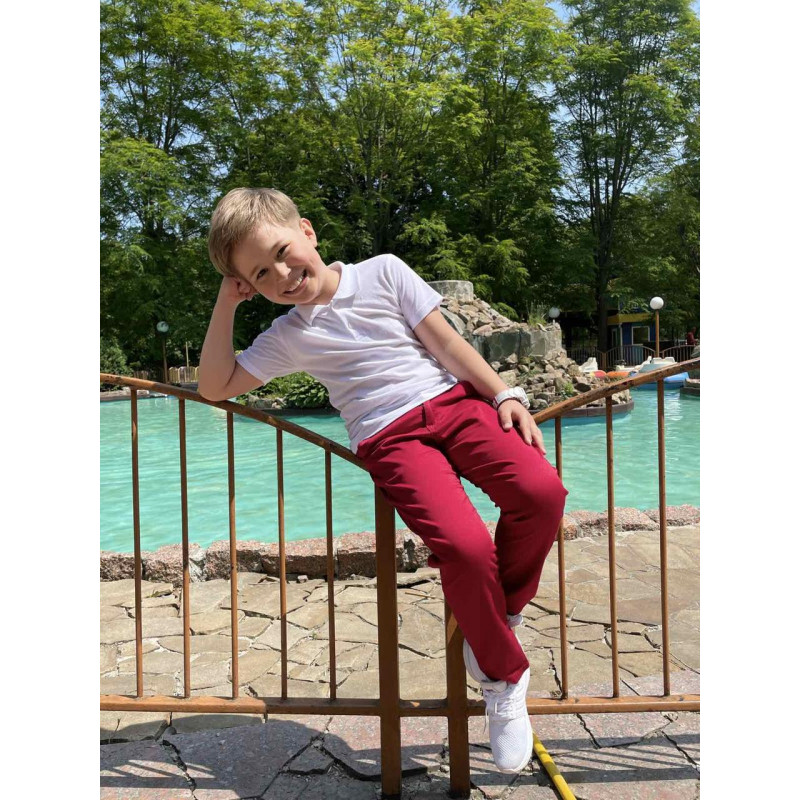 Футболка  MirWear поло с воротником для мальчика 5-10 лет