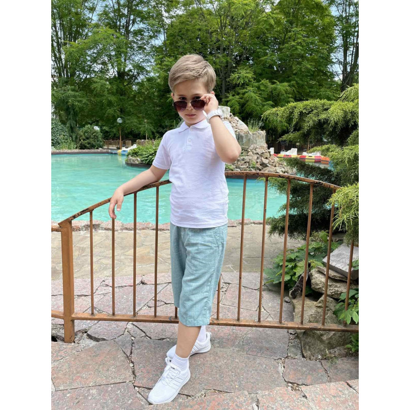 Футболка  MirWear поло с воротником для мальчика 5-10 лет