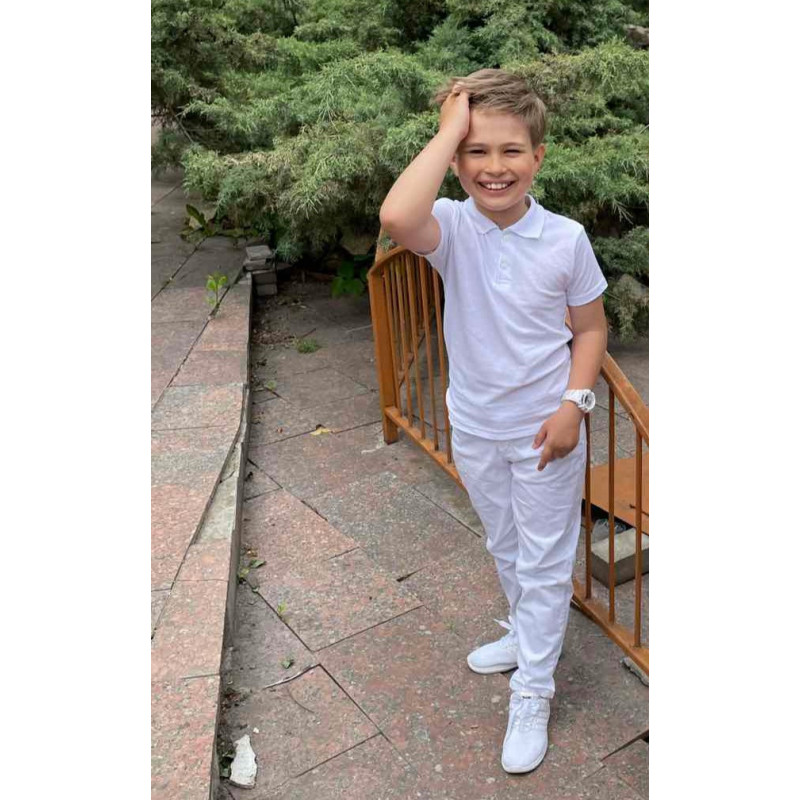 Футболка MirWear на подростка 10-15 лет , Белый,  146